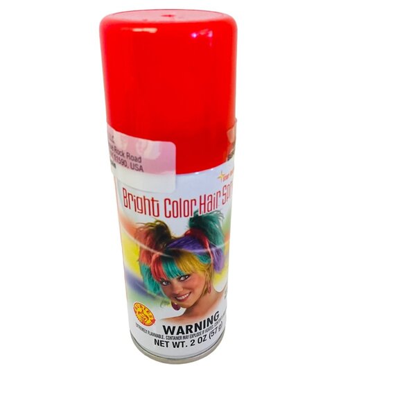 Bright Color Hair Spray 2 Oz Rubies II LLC Temporary Hair Color Red - Picture 3 of 6